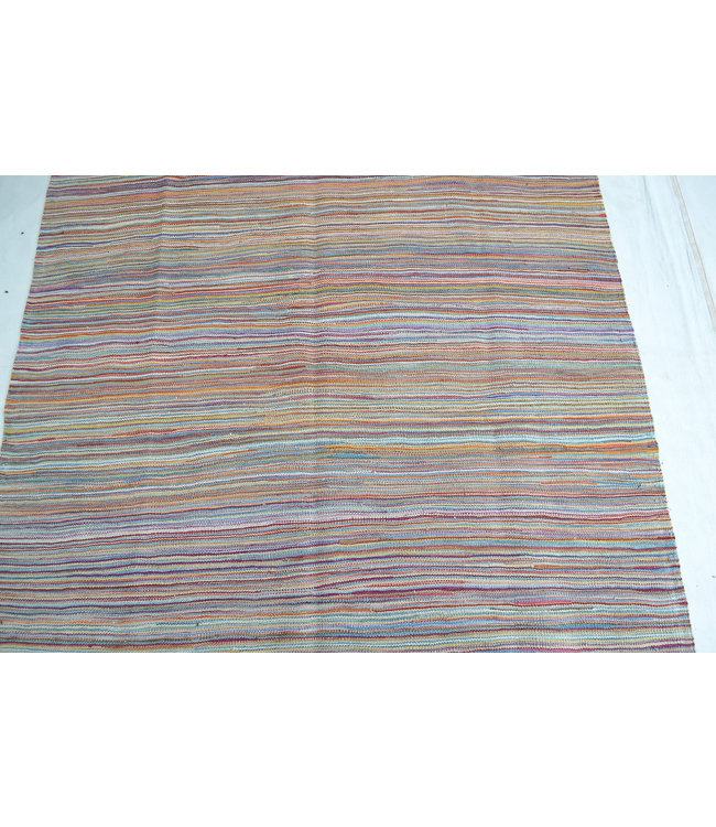 200x129 cm Handgeweven Kelim Tapijt Wol