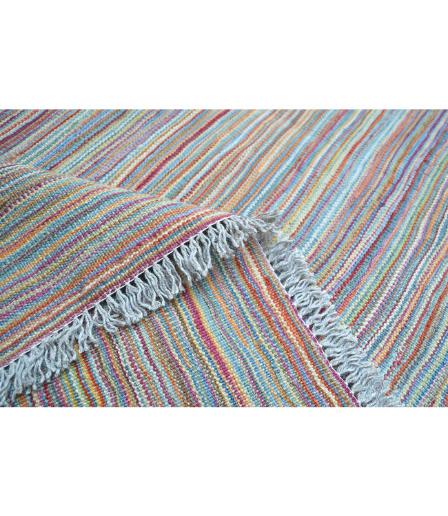 200x129 cm Handgemacht Wolle Kelim Teppich Orientteppich