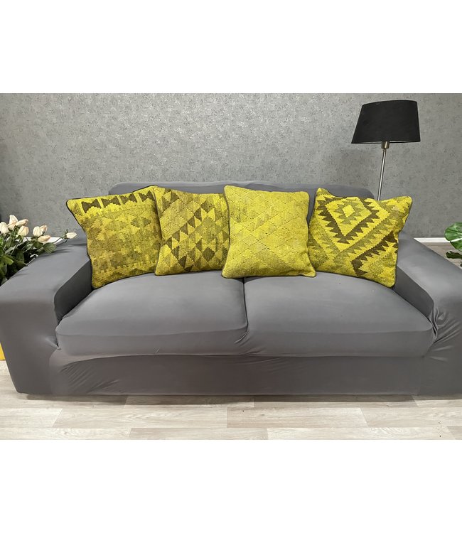 4x kilim cushion cover ca 45x45 cm with filling