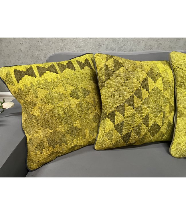 4x kelim kussens ca 45x45 cm met vulling