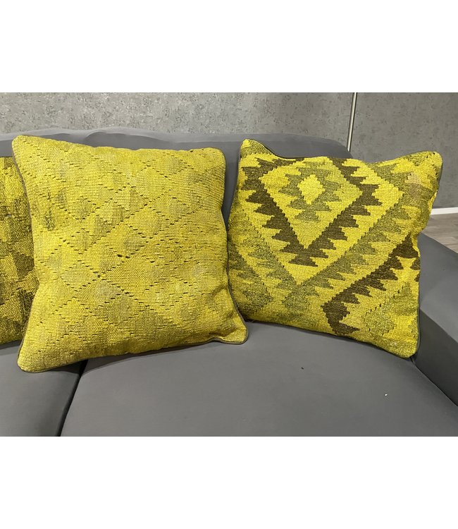 4x kilim cushion cover ca 45x45 cm with filling