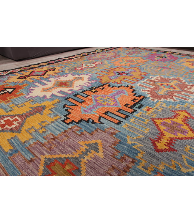 302x200 cm Handgemacht Wolle Kelim Teppich Orientteppich