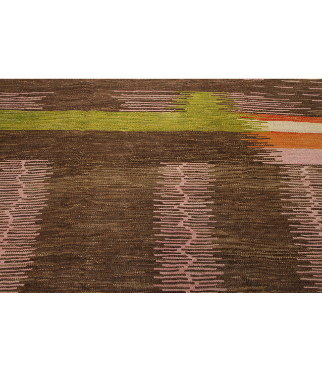 257x200 cm Handmade Afghan modern Kilim Area Rug Wool Carpet