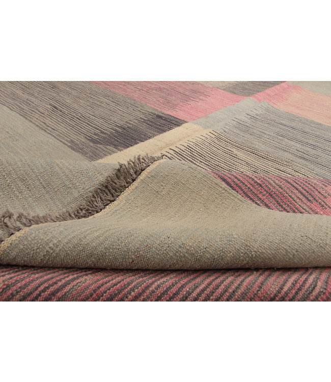 260x198 cm Handmade Afghan modern Kilim Area Rug Wool Carpet
