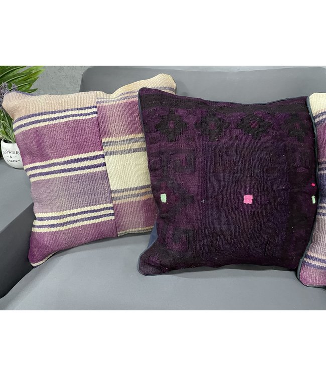 4x kelim kussens ca 45x45 cm met vulling