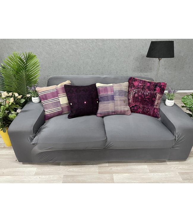 4x kilim cushion cover ca 45x45 cm with filling