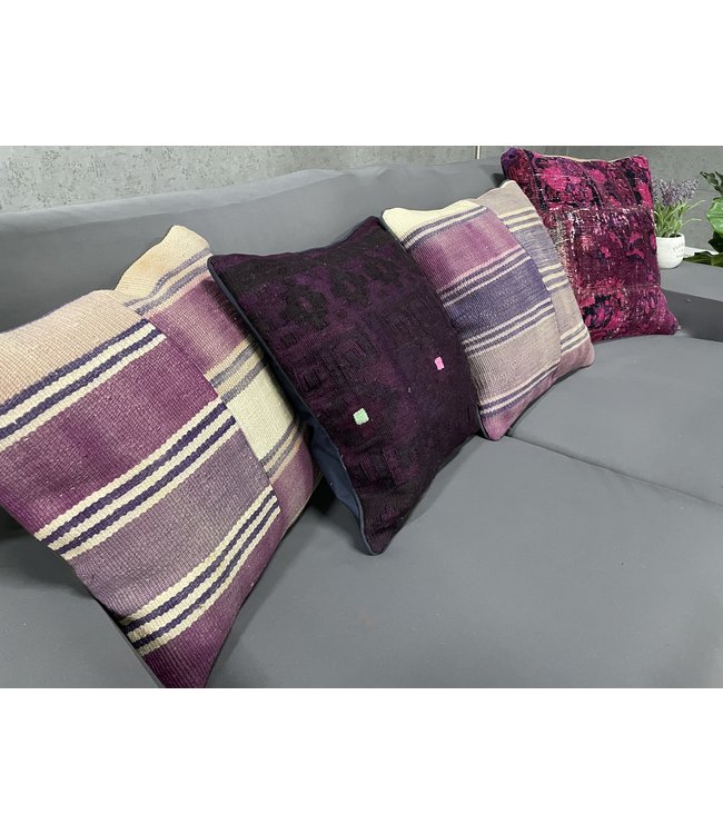 4x kilim cushion cover ca 45x45 cm with filling