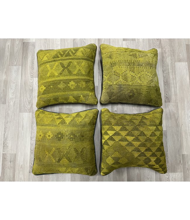 4x kelim kussens ca 45x45 cm met vulling