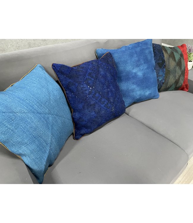 4x kelim kussens ca 45x45 cm met vulling