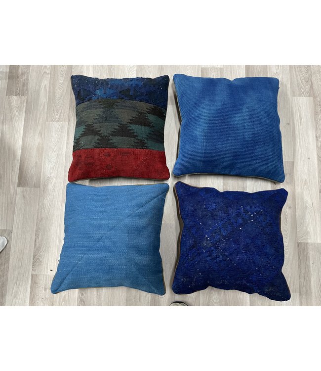 4x kelim kussens ca 45x45 cm met vulling