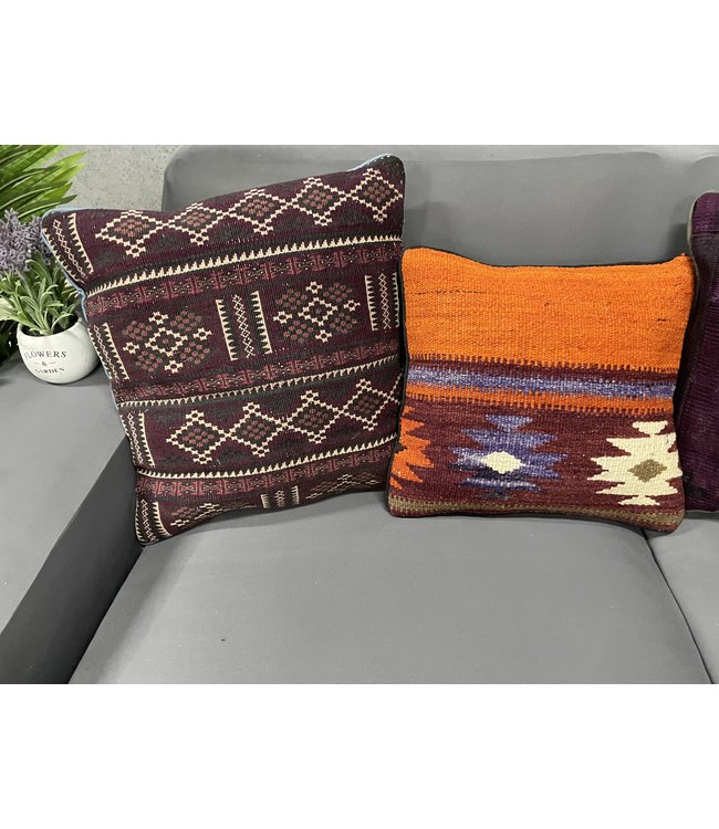 4x kilim cushion cover ca 45x45 cm with filling