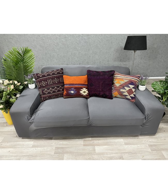 4x kelim kissens 45x45 cm mit Füllung