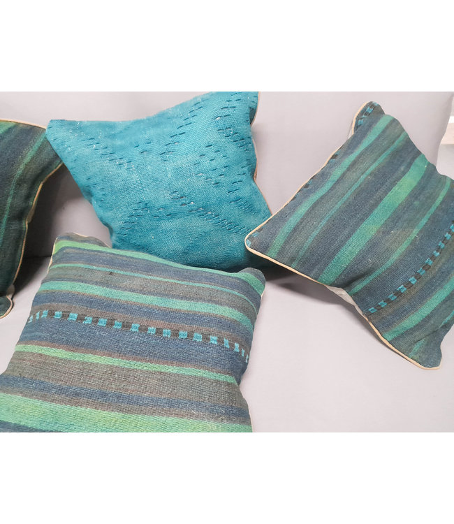 4x kilim cushion cover ca 45x45 cm with filling