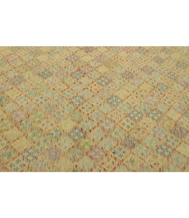 9'84x6'76 Hand Woven Afghan Wool Kilim Area Rug