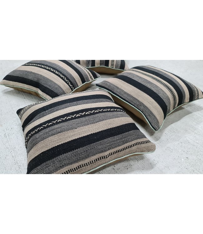 4x kelim kussens modern ca 45x45 cm met vulling