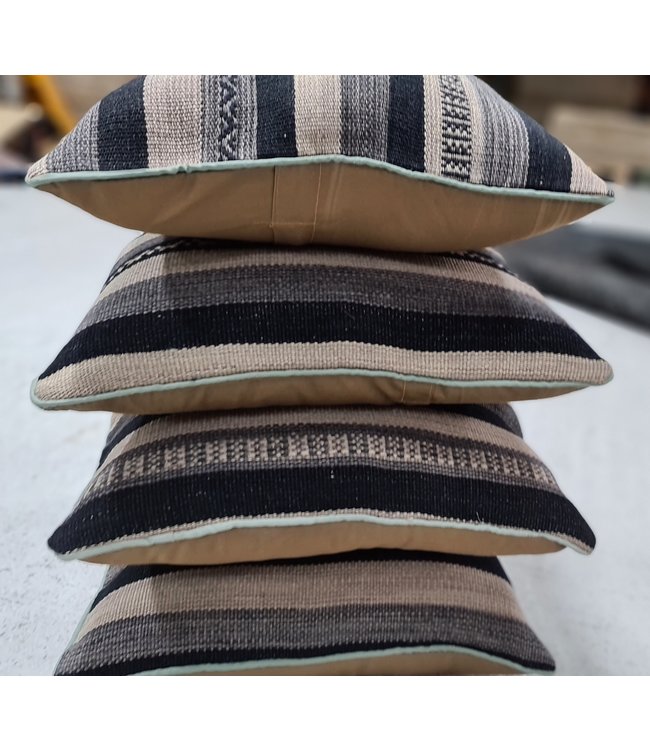 4x kelim kussens modern ca 45x45 cm met vulling