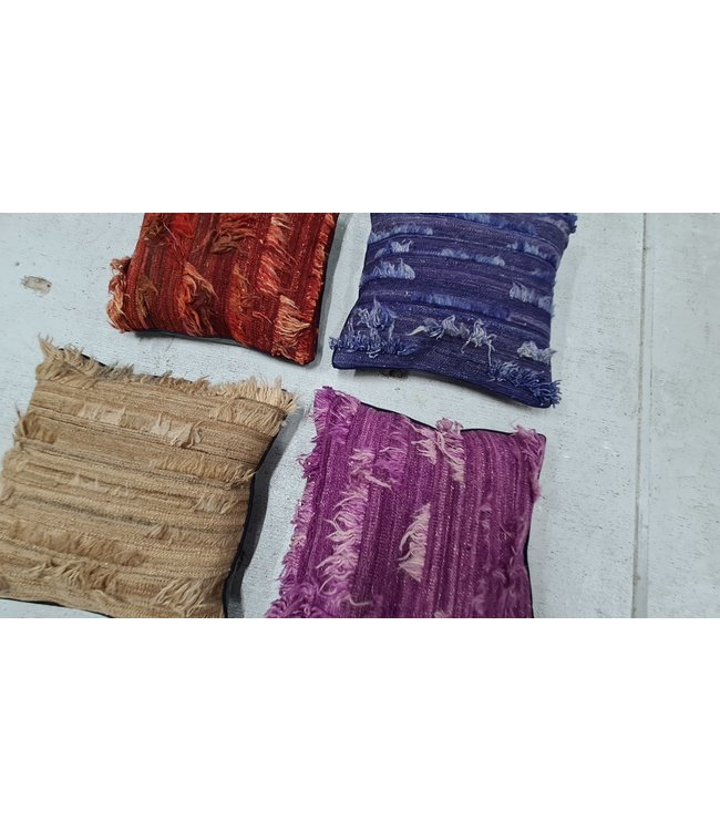 4x kelim kussens modern ca 45x45 cm met vulling