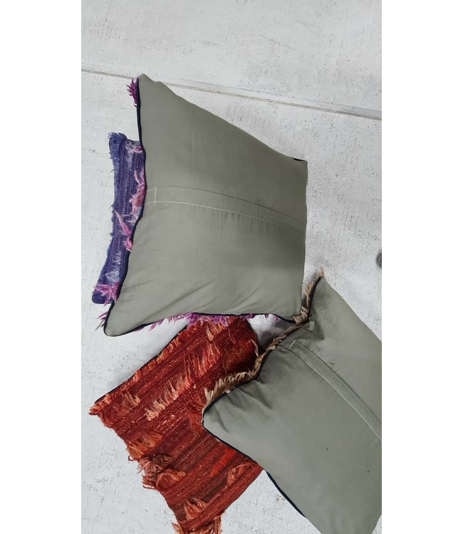 4x kelim kussens modern ca 45x45 cm met vulling