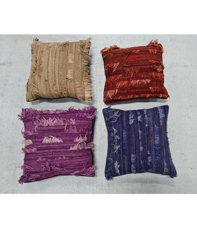 4x kilim cushion cover modern ca 45x45 cm with filling