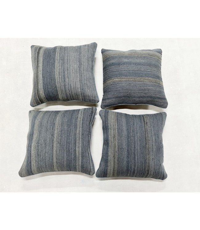 4x kilim cushion cover modern ca 45x45 cm with filling