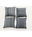 4x kilim cushion cover modern ca 45x45 cm with filling