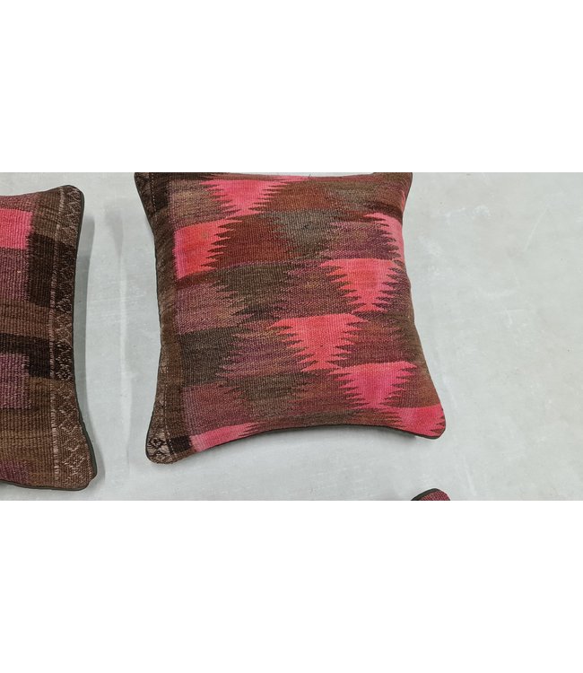 4x kilim cushion cover modern ca 45x45 cm with filling