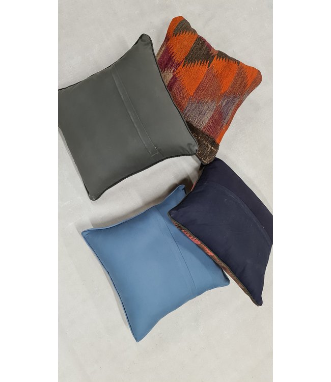 4x kelim kussens traditioneel ca 45x45 cm met vulling