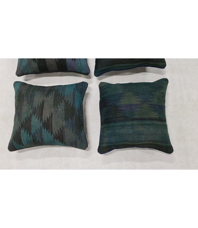 4x kilim cushion cover traditional ca 45x45 cm with filling