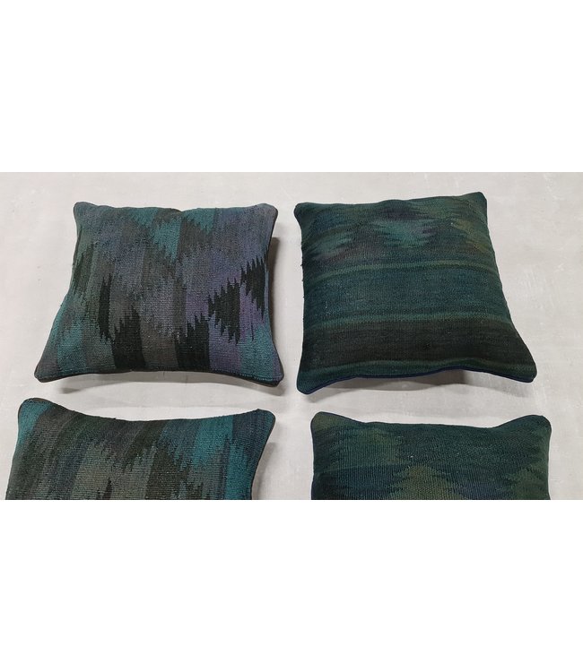 4x kelim kussens traditioneel ca 45x45 cm met vulling