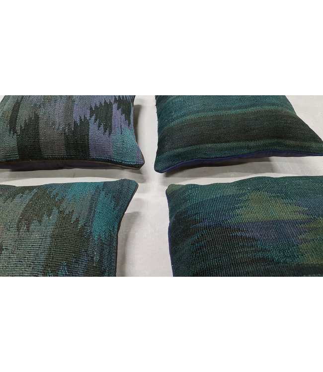 4x kilim cushion cover traditional ca 45x45 cm with filling