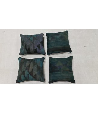 4x kelim kussens traditioneel ca 45x45 cm met vulling