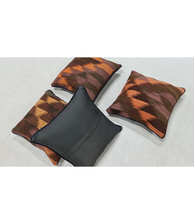 4x kelim kussens traditioneel ca 45x45 cm met vulling