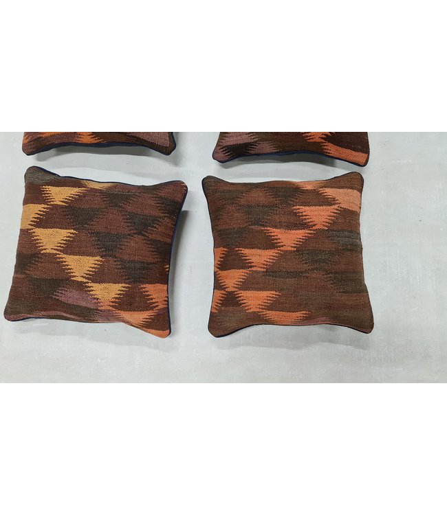 4x kilim cushion cover traditional ca 45x45 cm with filling