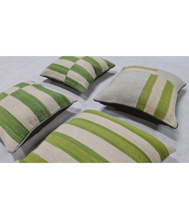 4x kelim kussens modern ca 45x45 cm met vulling