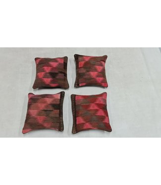 4x kilim cushion cover modern ca 45x45 cm with filling