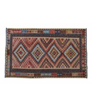 Hand Woven Afghan Wool Kilim Area Rug 249x152 cm