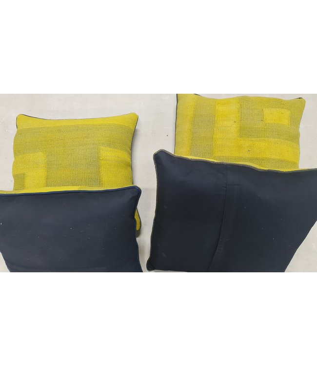 4x kilim cushion cover modern ca 45x45 cm with filling                 - Copy