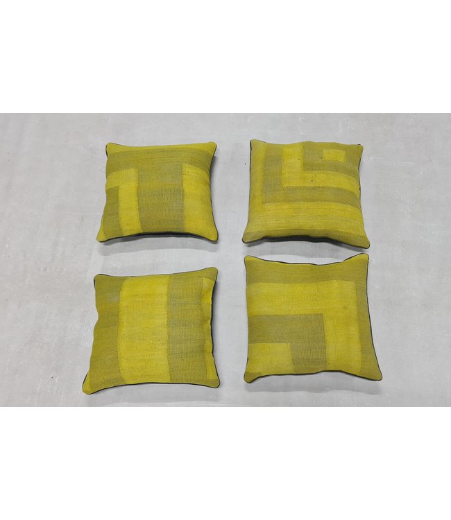 4x kilim cushion cover modern ca 45x45 cm with filling                 - Copy