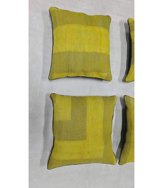 4x kilim cushion cover modern ca 45x45 cm with filling                 - Copy