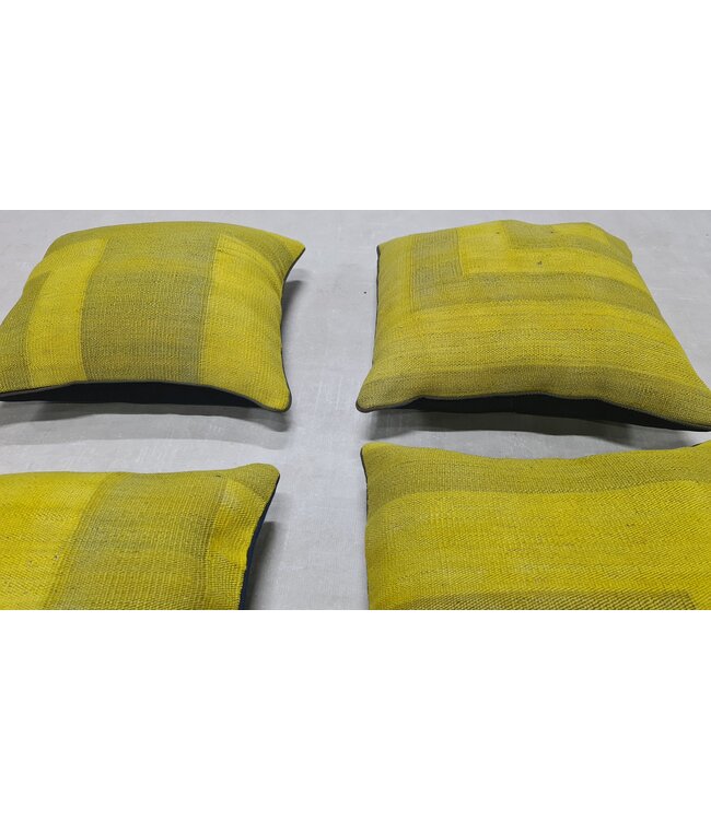 4x kelim kussens modern ca 45x45 cm met vulling