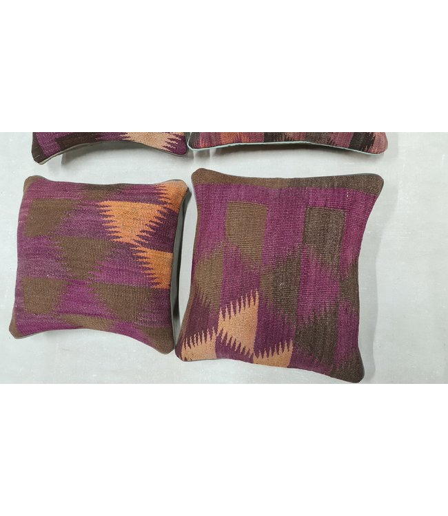 4x kilim cushion cover ca 45x45 cm with filling