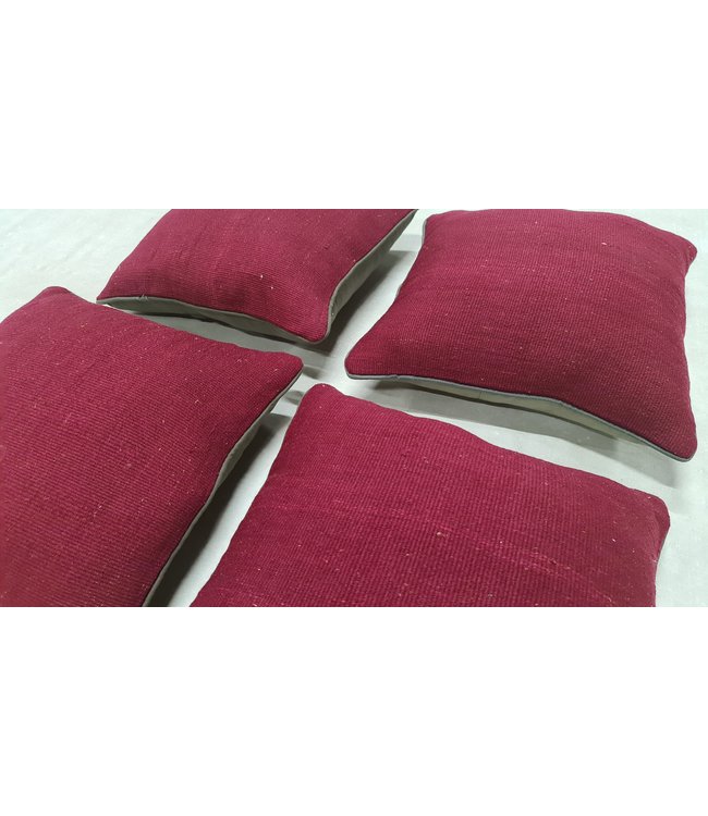 4x kilim cushion cover modern ca 45x45 cm with filling