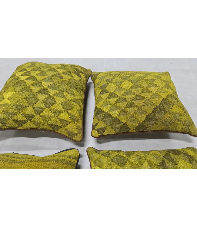4x kelim kussens traditioneel ca 45x45 cm met vulling