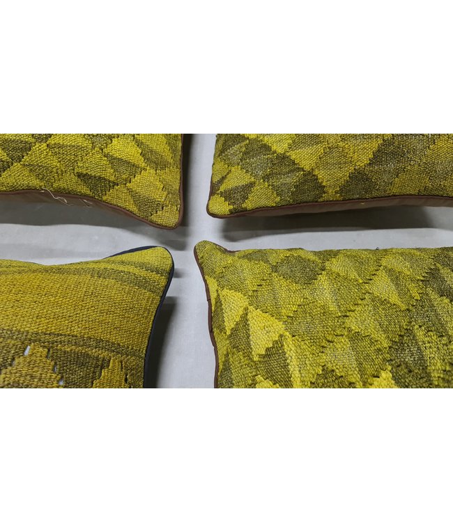4x kelim kussens traditioneel ca 45x45 cm met vulling