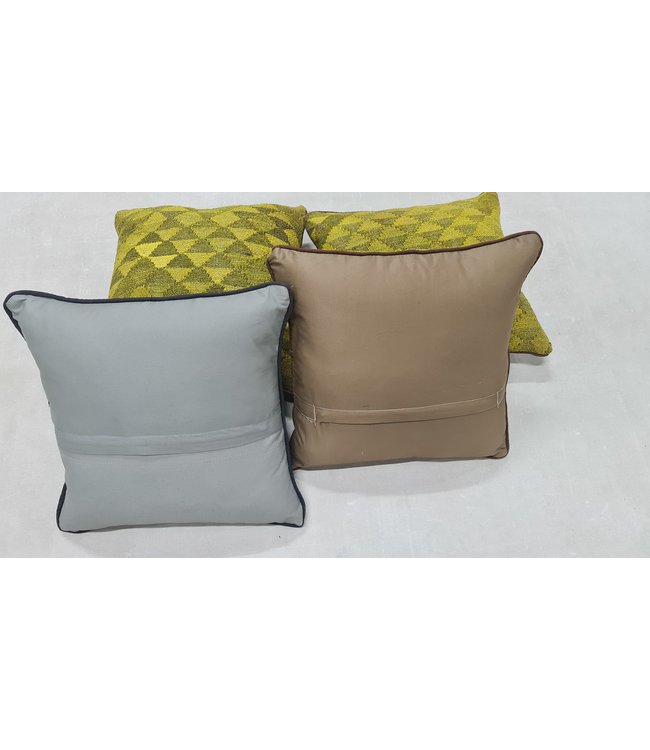 4x kilim cushion cover traditional ca 45x45 cm with filling