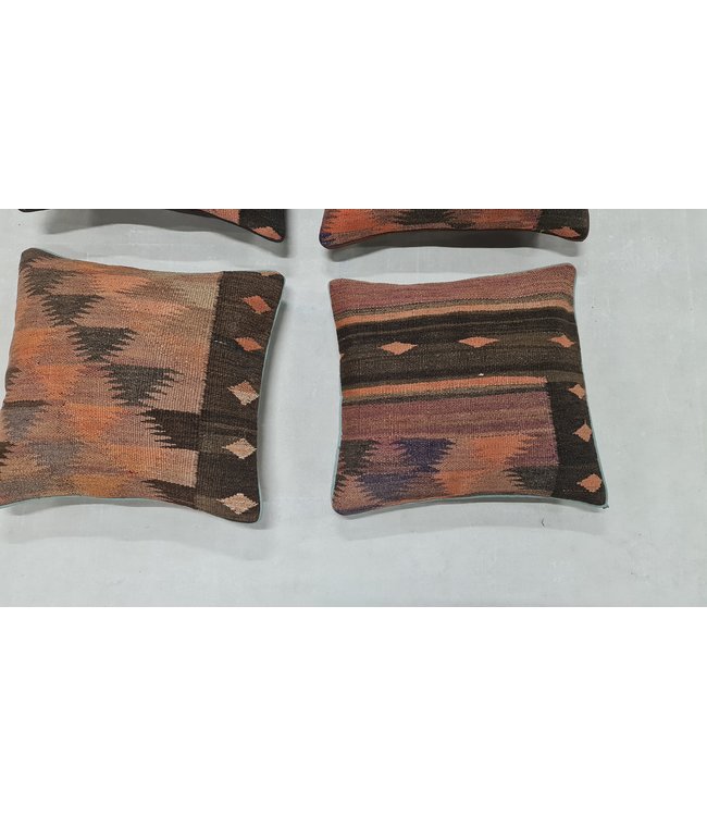 4x kilim cushion cover ca 45x45 cm with filling