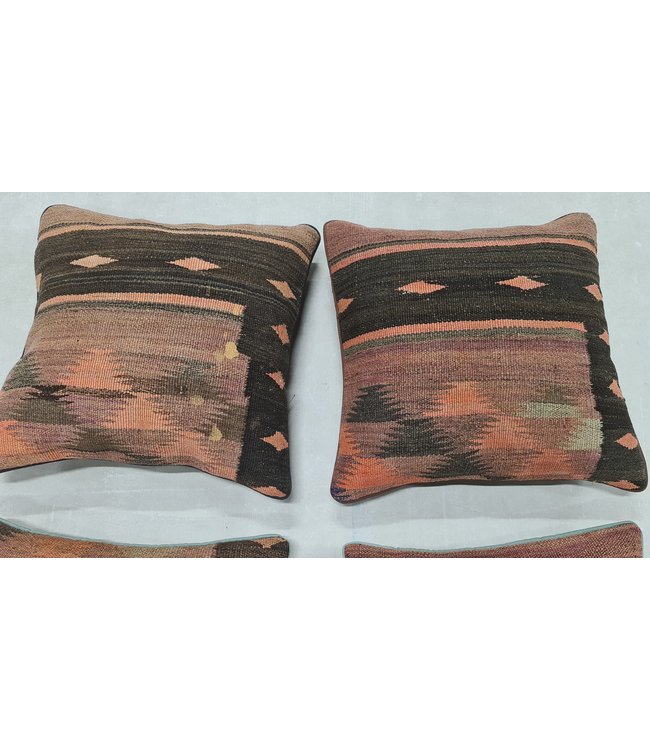 4x kelim kussens ca 45x45 cm met vulling