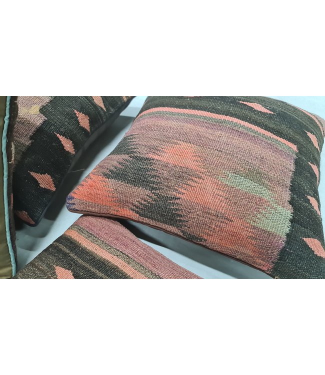 4x kilim cushion cover ca 45x45 cm with filling