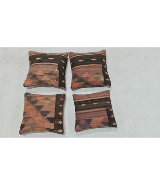 4x kelim kussens ca 45x45 cm met vulling