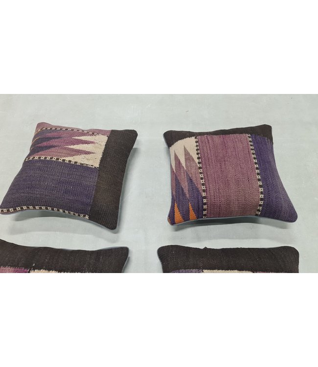 4x kelim kussens ca 45x45 cm met vulling